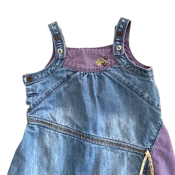Mexx Colourblock Denim Lightweight Dress 6-9 Months - Picture 8 of 10
